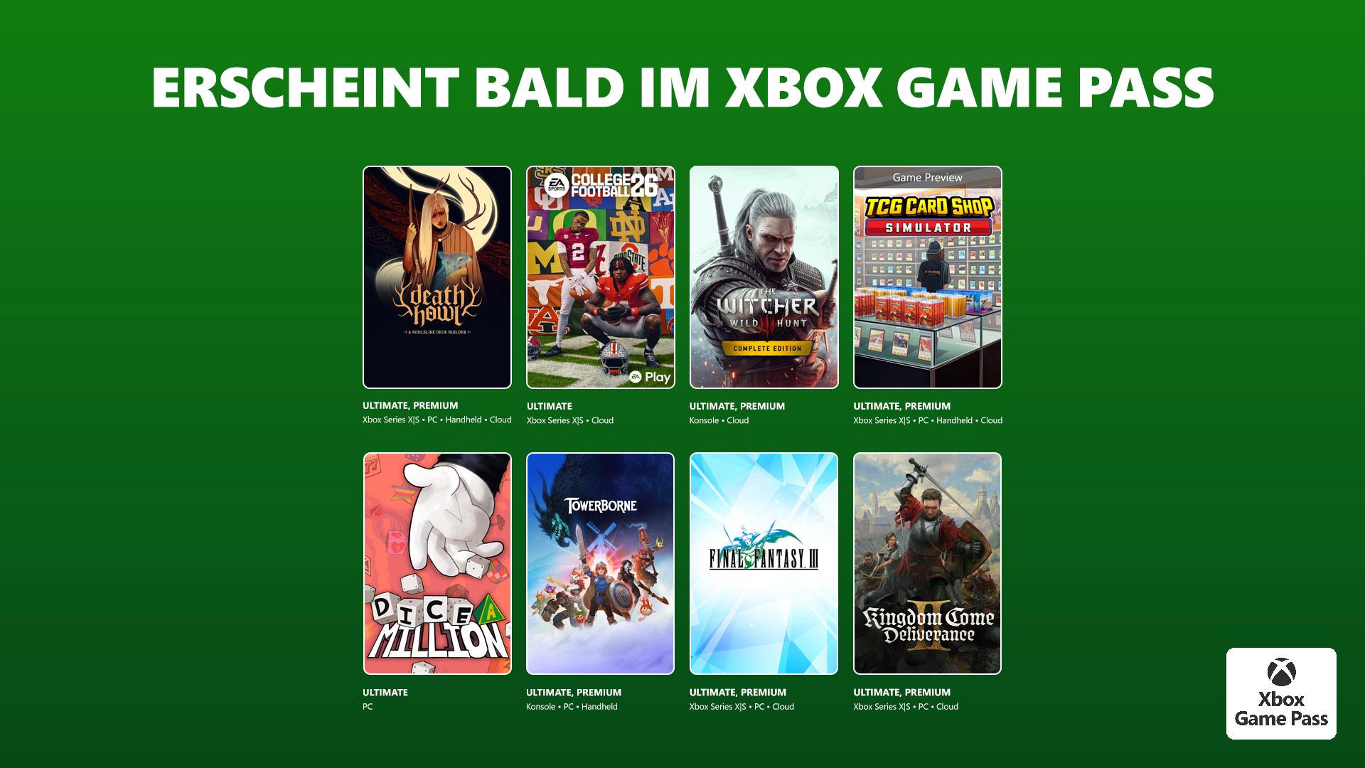 Xbox Game Pass – Februar-Update Part 2